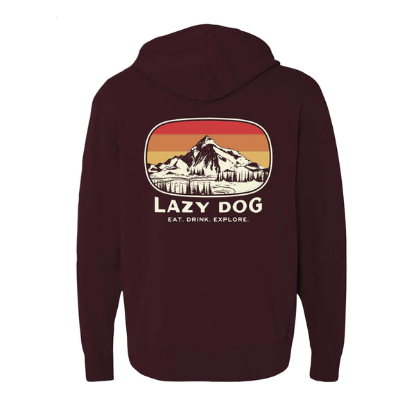 Lazy Dog // Retro Rocky Mountain Hoodie